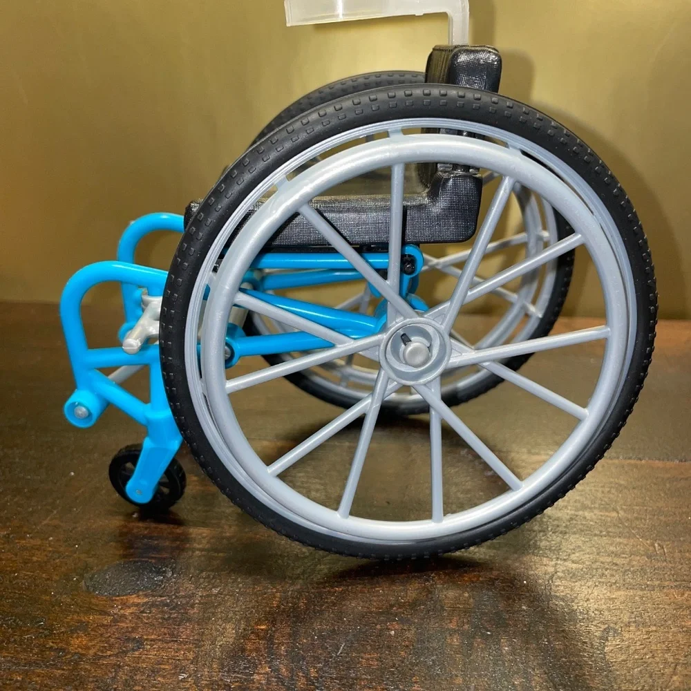 Barbie Doll Blue Wheelchair Toy For Barbie From Mattel EUC‎